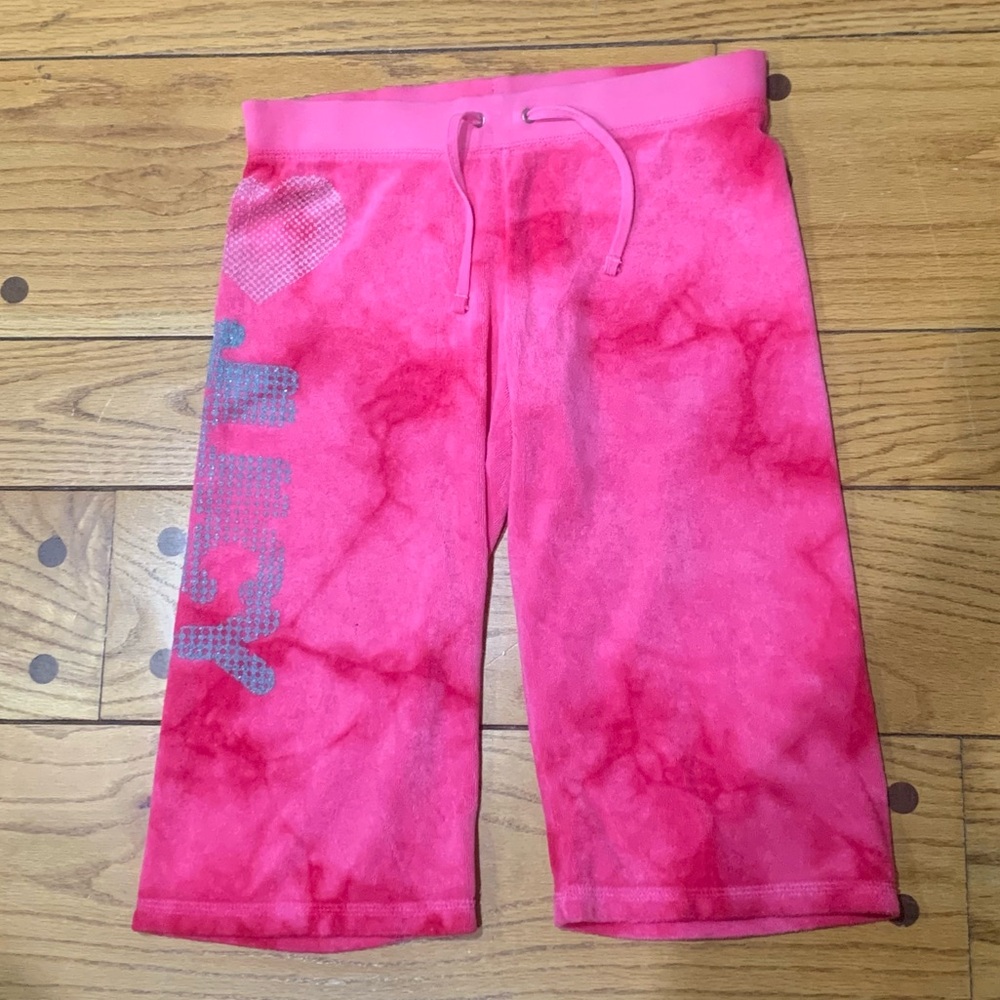 Juicy Couture Pam Gela Capri Sweatpants Pink Youth Size 12